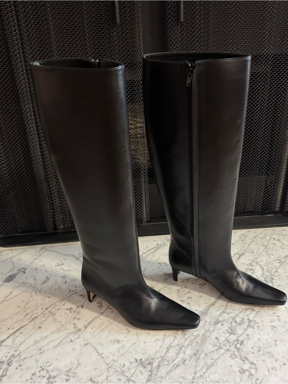 New Staud 100$ Calf Leather Wally Kneee High Boots Size EU 37.5 US 7.5 $495